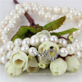 11-12mm Big Size White Knotted Unique Pearl Necklace Jewelry Wholesale